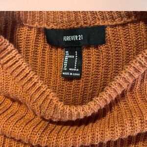 Forever 21 Rust Crew Neck Sweater